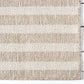 Ocean Striped Beige Brown Indoor/Outdoor Area Rug: 7'9" x 10'2"