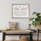 Holy Spirit You Are Welcome Here Whitewash: 10 x 8 x 1.5