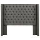 Bancroft - Upholstered California King Wingback Headboard - Gray
