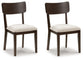 Mallenette - Merlot - Dining Upholstered Side Chair (Set of 2)