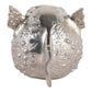 9" Aluminum Fish W/acrylic Ball, Silver