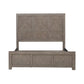 Skyview Lodge - King Panel Bed - Cobblestone