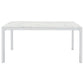 Athena - Rectangular Faux Marble Dining Table - Chrome