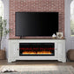 Fireplace TV Consoles - 82" Fireplace TV Console FTS - Brown