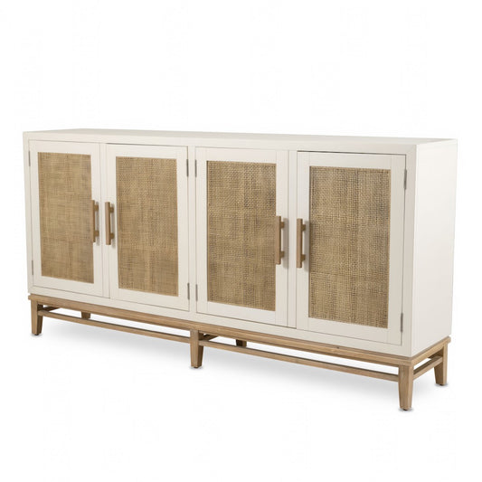 Venice 4-Door Credenza, TV Stand, Entertainment Unit, Hallway Dresser