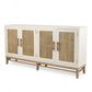 Venice 4-Door Credenza, TV Stand, Entertainment Unit, Hallway Dresser