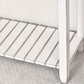 Picket Fence Console Table Grey/Blanc Finish