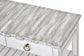 Picket Fence Console Table Grey/Blanc Finish