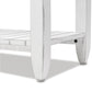 Picket Fence Console Table Grey/Blanc Finish