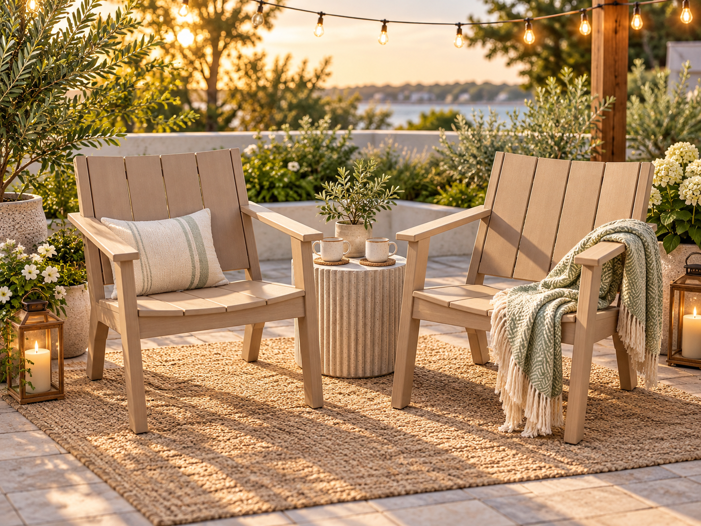 Island Chairs by Beaver Dam in Nature