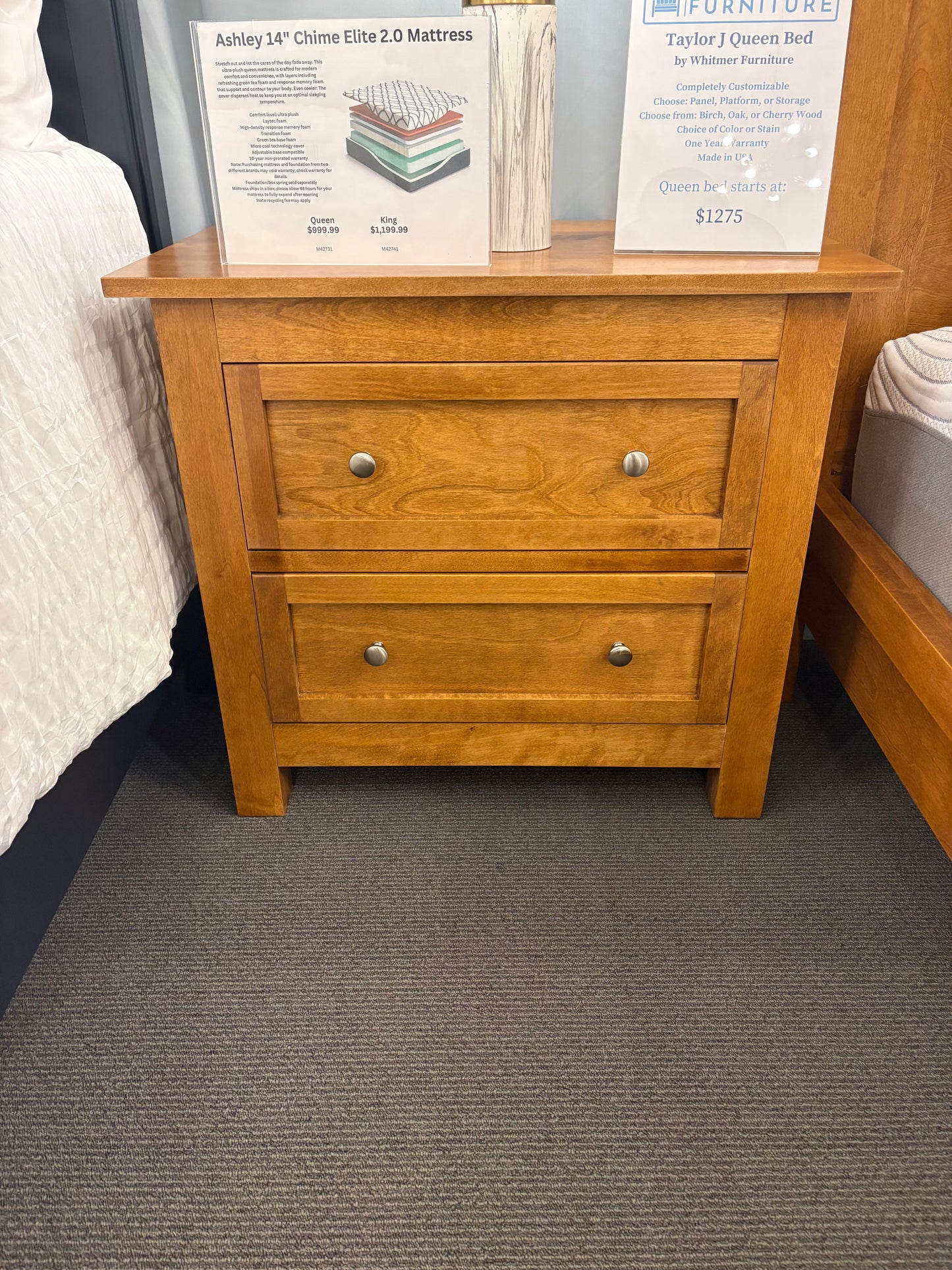 Witmer 2 Drawer Night Stand