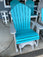 Light Gray & Aruba Blue (Scallop Back)