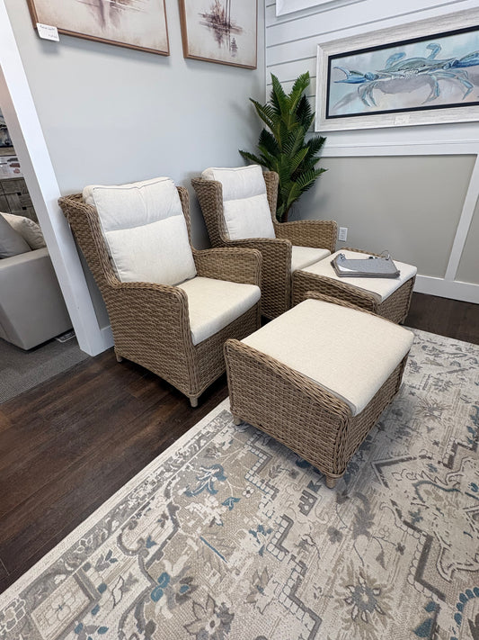 Biscayne Lounger w/footstool
