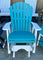 White & Aruba Blue