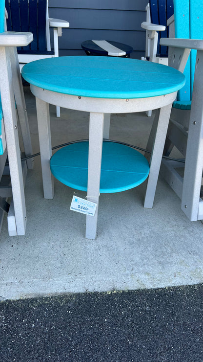 Tru180 20" Round End Table - Dining Ht