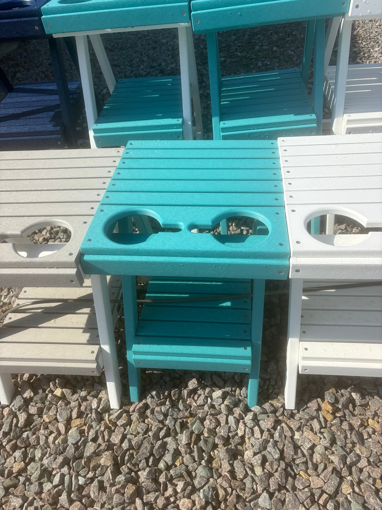 Tru180 End Table w/Cupholder - dining height