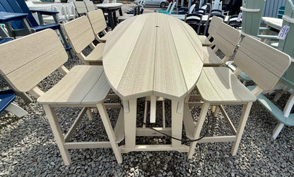 Beaver Dam 8' Surf-Aira Table w/6 Saddle Stools