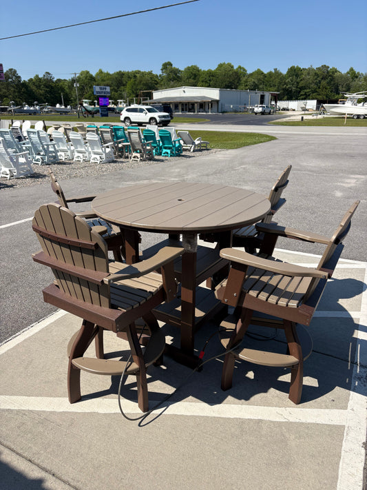 Backyard Designs 48" Bar table w/4 swivel chairs