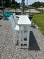 Pawley's Island View Finder Bar Height Table in White