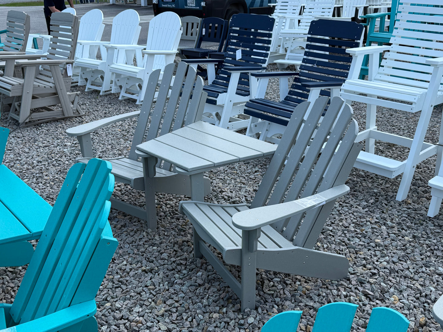 Pawley's Island Adirondack Chair and Settee Table Set
