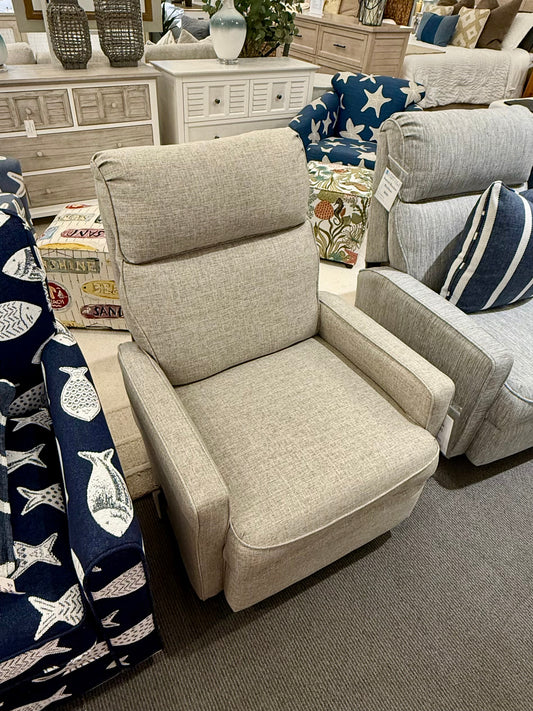 Swivel Glider Recliner in Tork Ash