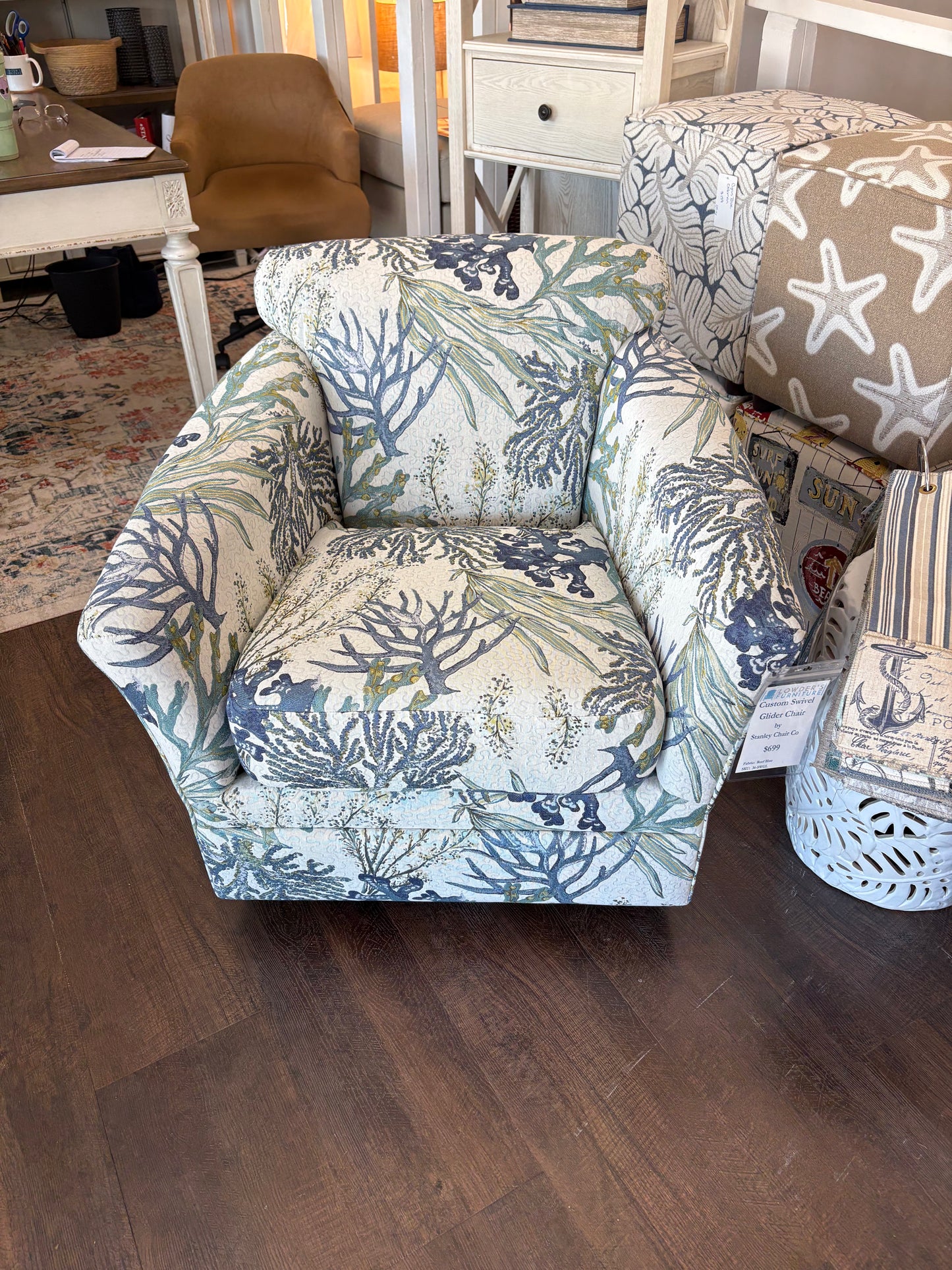 Custom Swivel Glider Chair