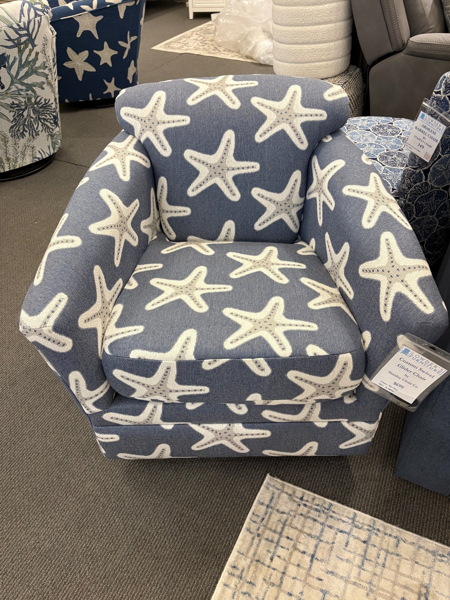 Custom Swivel Glider Chair