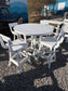 Kings Casual 48" Round Table w/4 saddle stools