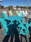 43" Round Serenity Table w/4 Supreme Swivel Chairs