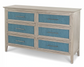 Ocean Isles 6 Drawer Woven Dresser