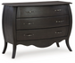 Coltner Black Accent Cabinet
