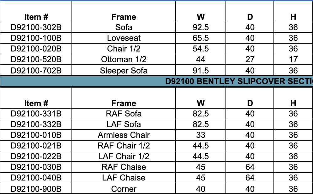 Bentley Slipcover Sofa