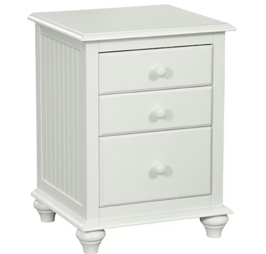 JT Cottage 3 Drawer Nightstand