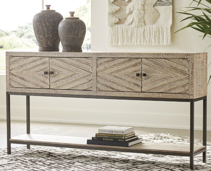 Roanley 4 Door Sofa/Console Table
