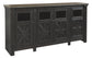 Tyler Creek - Black / Gray - Extra Large TV Stand