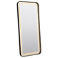 Glendora - Led Standing Mirror With Bluetooth Speaker - Black