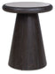 Bracken - French Black - Round End Table