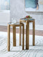 Jossor - Light Brown - Accent Table Set (Set of 2)