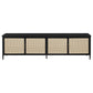 Amherst - 78" 4-Door Metal TV Stand Media Console - Black