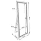 Giddish - Full Length Standing Mirror - Silver