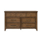 Carolina Park - 7 Drawer Dresser - Brown