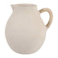 Vase - Ivory Pottery Paper Mache with Rattan Handle, 12 in