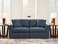 Modmax - Ink - 2-Piece Sectional Loveseat - Fabric