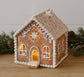 Lighted Gingerbread House With Snowy Roof (PC)