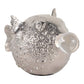 9" Aluminum Fish W/acrylic Ball, Silver