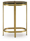 Porterville - Gold Finish - Accent Table