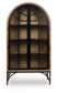 Gwenwich - Natural / Black - Accent Cabinet