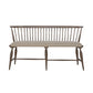Americana Farmhouse - Upholstered Seat Windsor Bench (RTA) - Light Brown