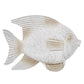 Resin Coastal Fish Decorative Figurine - White, 14 in.