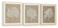 Hendridge - Taupe / White - Wall Art Set (Set of 3)